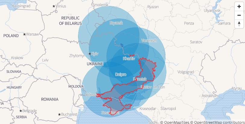 So sánh tầm bắn các tên lửa của Ukraine và tác động của ATACMS đến Nga